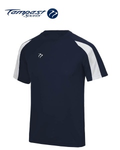 Tempest Lightweight Navy White Mens Training Shirt